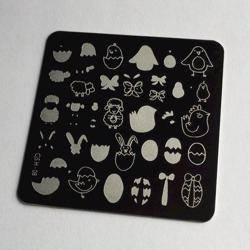Easter 3 (CjSH-08), stampingplade, Clear Jelly Stamper